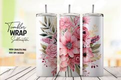 Pink Blossom Tumbler Wrap Product Image 1