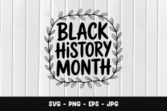 Black History Month Decorative Frame SVG PNG Product Image 1