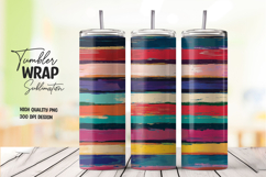 Retro Stripe tumbler wrap png Product Image 1
