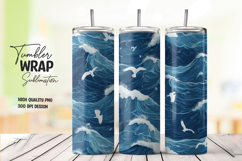 Ocean Sky Tumbler Wrap png Product Image 1