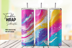 Bright Splash Gradient Tumbler Wrap Product Image 1