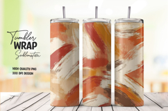 Abstract Gold Brush tumbler wrap png Product Image 1