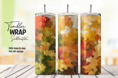 Autumn Leaf tumbler wrap png Product Image 1