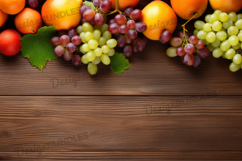Fruits with wooden table background Product Image 1