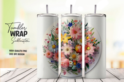 Soft Pastel Floral Tumbler Product Image 1