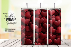 Red Soft Heart Tumbler Wrap Product Image 1