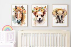Cute Animals Watercolor Wall Art Vol 2 Product Image 2