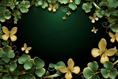 St Patricks Day frame Background Saint Patrick Digital Paper Product Image 1