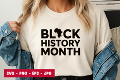 Black History Month Modern Bold Typography Poster Design Product Image 1