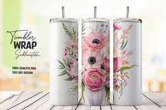 Rose Garden Tumbler Wrap Product Image 1