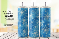 Blue Daisy tumbler wrap png Product Image 1