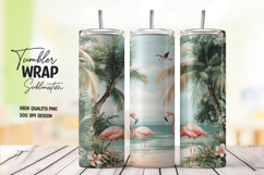 Palm Breeze tumbler wrap png Product Image 1
