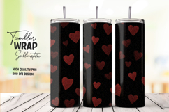 Black Heart Tumbler Wrap png Product Image 1