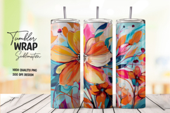 Tropical Hibiscus Tumbler Wrap PNG Product Image 1