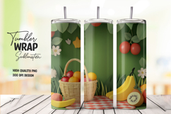 Fruit Basket Summer Tumbler Wrap Product Image 1