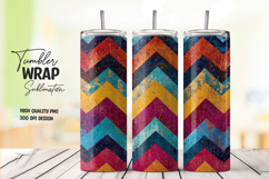 Color Chevron tumbler wrap png Product Image 1