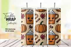 Pumpkin Fall Mug Tumbler Wrap Product Image 1
