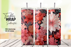Citrus Popsicle Summer Tumbler Wrap Sublimation PNG Product Image 1