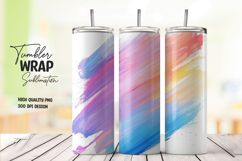 Soft Pastel Brush Tumbler Wrap Product Image 1