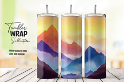 Abstract Mountain Art Tumbler Product Image 1