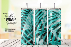 Tropical Leaf Tumbler Wrap Product Image 1