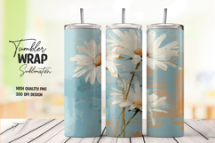 Blue Leaf tumbler wrap png Product Image 1