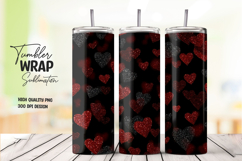 Red Heart Dark Tumbler Wrap png Product Image 1
