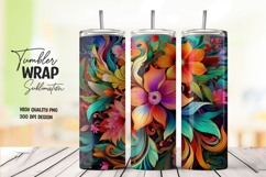 Tropical Bloom Floral Tumbler Wrap Product Image 1