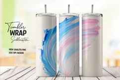 Blue Pink Wave Tumbler Wrap Product Image 1