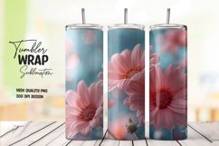Flower tumbler wrap sublimation Product Image 1