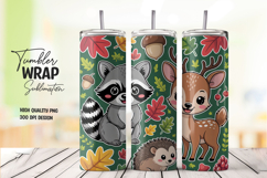 Fall Woodland Friends Tumbler Wrap Product Image 1