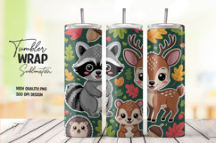 Cozy Animal Forest Tumbler Wrap Product Image 1