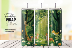 Forest Green Nature Tumbler Wrap Product Image 1