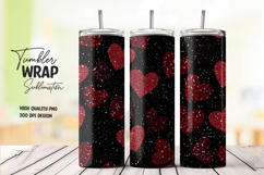 Red Heart Love Tumbler Wrap png Product Image 1