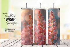 Flower tumbler wrap sublimation Product Image 1