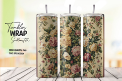 Brown Vintage tumbler wrap png Product Image 1