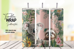 Magical Forest Light Tumbler Wrap Sublimation PNG Product Image 1