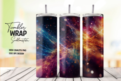 Nebula Space Light Swirl Tumbler Wrap PNG Product Image 1