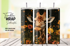 Angel Fairy in Floral Forest Tumbler Wrap PNG Product Image 1