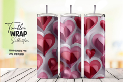 Pink Soft Heart Tumbler Wrap Product Image 1