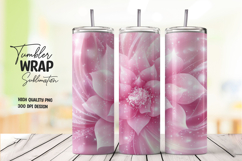 Pink Glitter Sparkle Tumbler Wrap Product Image 1