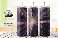 Pink Starburst Glow Tumbler Wrap Product Image 1