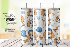 Puppy Print tumbler wrap png Product Image 1