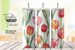 Tulip Love tumbler wrap png Product Image 1