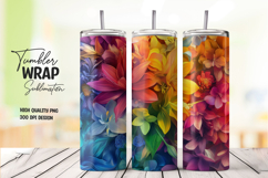 Purple Floral tumbler wrap png Product Image 1
