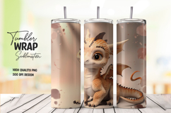 Cute Baby Dragon Tumbler PNG Product Image 1