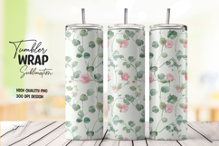 Vintage Bloom tumbler wrap png Product Image 1