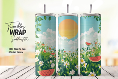 Garden Flower Basket Tumbler Wrap Product Image 1