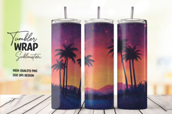 Purple Sunset Glow Tumbler Wrap Product Image 1