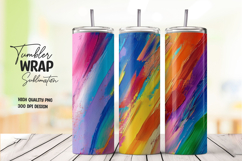 Bold Rainbow tumbler wrap png Product Image 1